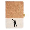Cork And Heathered Fabric Hardcover Journal 5.5" X 8.25" Thumbnail