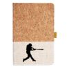 Cork And Heathered Fabric Hardcover Journal 5.5" X 8.25" Thumbnail