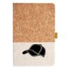 Cork And Heathered Fabric Hardcover Journal 5.5" X 8.25" Thumbnail