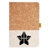 Cork And Heathered Fabric Hardcover Journal 5.5" X 8.25" Thumbnail