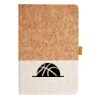 Cork And Heathered Fabric Hardcover Journal 5.5" X 8.25" Thumbnail