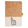 Cork And Heathered Fabric Hardcover Journal 5.5" X 8.25" Thumbnail