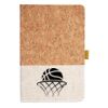 Cork And Heathered Fabric Hardcover Journal 5.5" X 8.25" Thumbnail