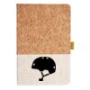 Cork And Heathered Fabric Hardcover Journal 5.5" X 8.25" Thumbnail