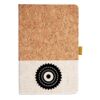 Cork And Heathered Fabric Hardcover Journal 5.5" X 8.25" Thumbnail