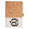 Cork And Heathered Fabric Hardcover Journal 5.5" X 8.25" Thumbnail