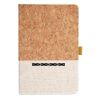 Cork And Heathered Fabric Hardcover Journal 5.5" X 8.25" Thumbnail