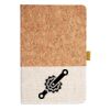 Cork And Heathered Fabric Hardcover Journal 5.5" X 8.25" Thumbnail
