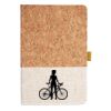 Cork And Heathered Fabric Hardcover Journal 5.5" X 8.25" Thumbnail