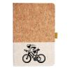 Cork And Heathered Fabric Hardcover Journal 5.5" X 8.25" Thumbnail