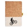 Cork And Heathered Fabric Hardcover Journal 5.5" X 8.25" Thumbnail
