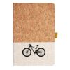Cork And Heathered Fabric Hardcover Journal 5.5" X 8.25" Thumbnail