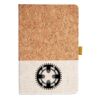 Cork And Heathered Fabric Hardcover Journal 5.5" X 8.25" Thumbnail