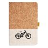 Cork And Heathered Fabric Hardcover Journal 5.5" X 8.25" Thumbnail