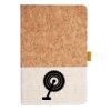 Cork And Heathered Fabric Hardcover Journal 5.5" X 8.25" Thumbnail