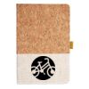 Cork And Heathered Fabric Hardcover Journal 5.5" X 8.25" Thumbnail