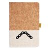 Cork And Heathered Fabric Hardcover Journal 5.5" X 8.25" Thumbnail