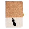 Cork And Heathered Fabric Hardcover Journal 5.5" X 8.25" Thumbnail