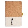 Cork And Heathered Fabric Hardcover Journal 5.5" X 8.25" Thumbnail