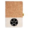 Cork And Heathered Fabric Hardcover Journal 5.5" X 8.25" Thumbnail