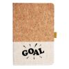 Cork And Heathered Fabric Hardcover Journal 5.5" X 8.25" Thumbnail