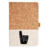 Cork And Heathered Fabric Hardcover Journal 5.5" X 8.25" Thumbnail
