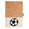 Cork And Heathered Fabric Hardcover Journal 5.5" X 8.25" Thumbnail