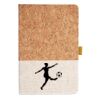 Cork And Heathered Fabric Hardcover Journal 5.5" X 8.25" Thumbnail