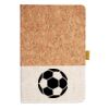 Cork And Heathered Fabric Hardcover Journal 5.5" X 8.25" Thumbnail