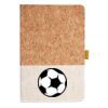 Cork And Heathered Fabric Hardcover Journal 5.5" X 8.25" Thumbnail