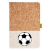 Cork And Heathered Fabric Hardcover Journal 5.5" X 8.25" Thumbnail