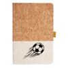 Cork And Heathered Fabric Hardcover Journal 5.5" X 8.25" Thumbnail