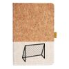 Cork And Heathered Fabric Hardcover Journal 5.5" X 8.25" Thumbnail