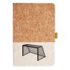 Cork And Heathered Fabric Hardcover Journal 5.5" X 8.25" Thumbnail