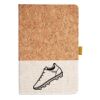 Cork And Heathered Fabric Hardcover Journal 5.5" X 8.25" Thumbnail