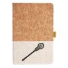 Cork And Heathered Fabric Hardcover Journal 5.5" X 8.25" Thumbnail