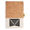 Cork And Heathered Fabric Hardcover Journal 5.5" X 8.25" Thumbnail