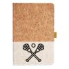 Cork And Heathered Fabric Hardcover Journal 5.5" X 8.25" Thumbnail