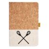 Cork And Heathered Fabric Hardcover Journal 5.5" X 8.25" Thumbnail