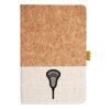 Cork And Heathered Fabric Hardcover Journal 5.5" X 8.25" Thumbnail