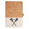 Cork And Heathered Fabric Hardcover Journal 5.5" X 8.25" Thumbnail