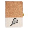 Cork And Heathered Fabric Hardcover Journal 5.5" X 8.25" Thumbnail