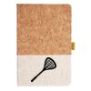 Cork And Heathered Fabric Hardcover Journal 5.5" X 8.25" Thumbnail