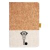 Cork And Heathered Fabric Hardcover Journal 5.5" X 8.25" Thumbnail