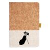 Cork And Heathered Fabric Hardcover Journal 5.5" X 8.25" Thumbnail