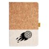 Cork And Heathered Fabric Hardcover Journal 5.5" X 8.25" Thumbnail