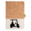Cork And Heathered Fabric Hardcover Journal 5.5" X 8.25" Thumbnail
