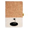 Cork And Heathered Fabric Hardcover Journal 5.5" X 8.25" Thumbnail