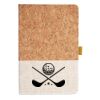 Cork And Heathered Fabric Hardcover Journal 5.5" X 8.25" Thumbnail