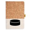 Cork And Heathered Fabric Hardcover Journal 5.5" X 8.25" Thumbnail